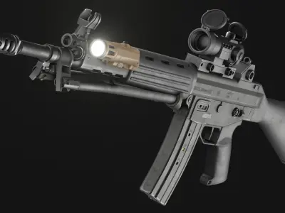 Howa Type 89 - JSDF Assault Rifle Pack - Game Asset Low-poly 3D model