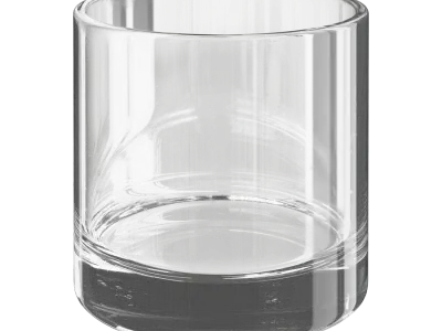  Short Empty Vintage Drinking Glass Model 