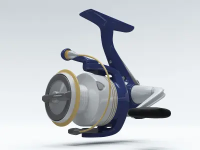 spinning reel 3D model