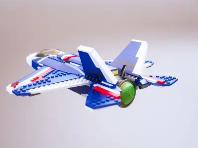 Lego creator  Plane 31039 3d model and bricks animation 3D model