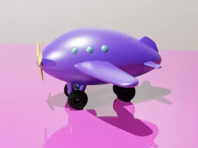 plane toy 3D model