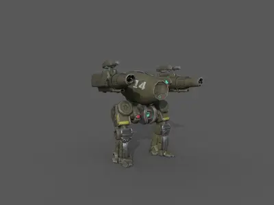 War Bots With Animation s Low-poly 3D model