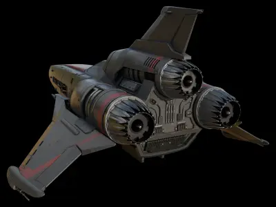 space fighter 3D model