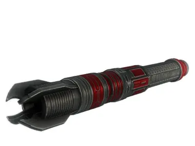 Missile 3 sci-fi low poly Low-poly 3D model