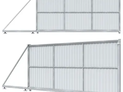 Metal Fence 4 3D model