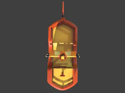 Stylized Shipe Low-poly 3D model