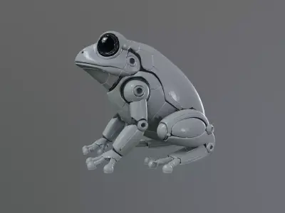 robot frog 3D model