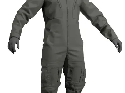 RAF MK 16A Flight Suit - Marvelous Designer 3D model