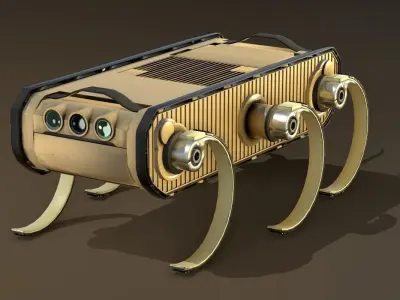 RHex Robot Boston Dynamics Low-poly 3D model