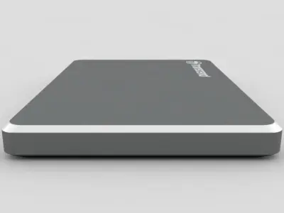 External Hard Drive Transcend StoreJet 25C3 USB Iron Gray 3D model