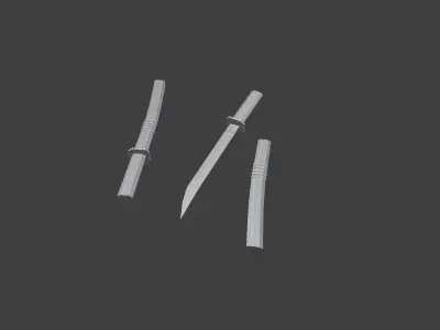 Killer Knife Low-poly 3D model