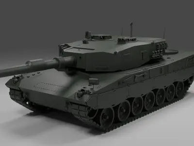 Leopard 2 Low-poly 3D model