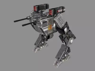 Runner Assault Mech Gray 3D model