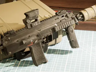 HK MP7A1 Low-poly 3D model