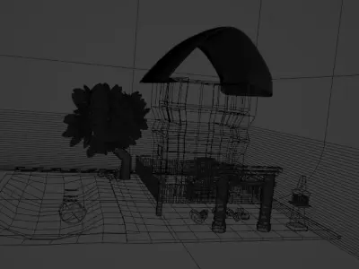 Templo Japones Free 3D model