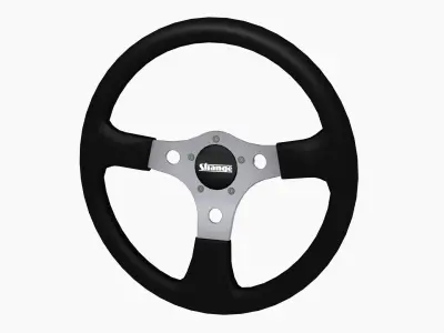 Strange Pro steering wheel Low-poly 3D model