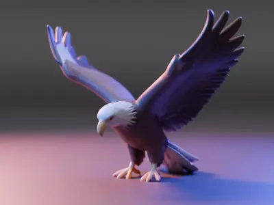 American eagle 3D print model