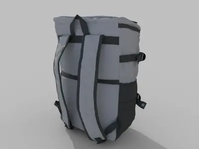 Travel bag Low-poly 3D model