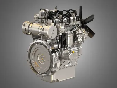  404F-E22TA - 4 Cylinder Diesel Engine  3D model