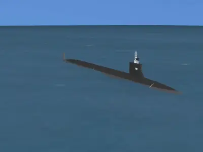 Virginia Class SSN 782 USS Mississippi 3D model