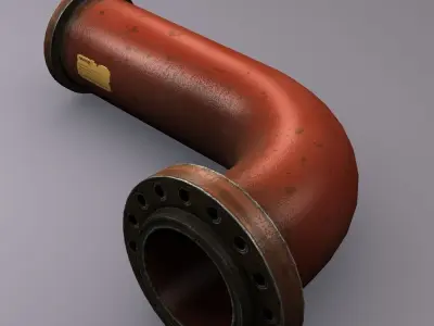 Industrial Pipe 3D model