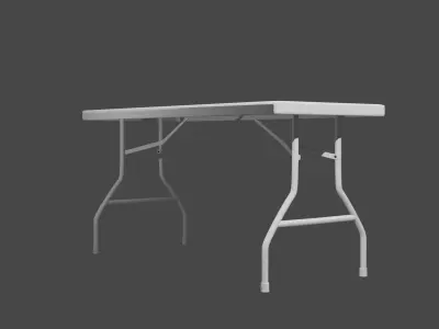 Simple fold table Free 3D model