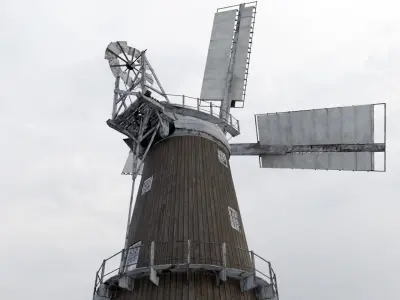 Windmill Low-poly 3D model