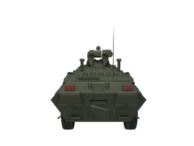 BTR Soviet armoured personnel carrier 3D model