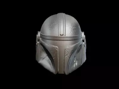 Mandalorian Helmet Ring 3D print model