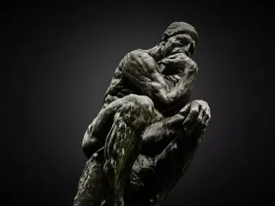 Thinker high poly photogrammetry scan 3D model