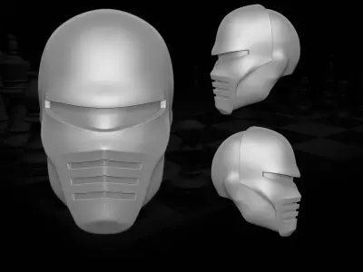 Checkmate fan art head 3D Printable Sculpt For Action Figures 3D print model