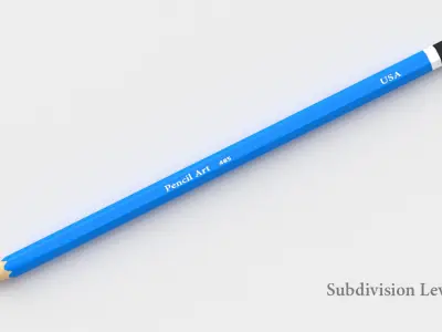 Pencil 02 3D Model