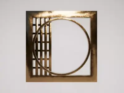 Bronze Wall Decoration 01 Free low-poly 3D model