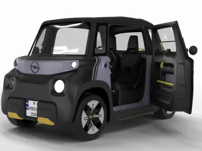 Opel Rock-e 2020 3d model HQ interior 3D model