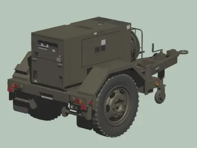 Japan Ground Self-Defense Force Power Supply Vehicles 3D model