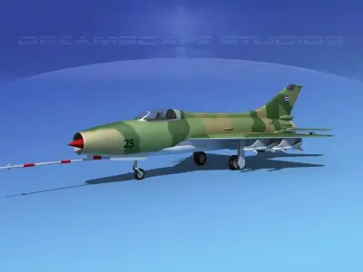 MIG-21 Fishbed V10 3D model