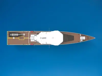 Coastguard Patrol Ship 3D model