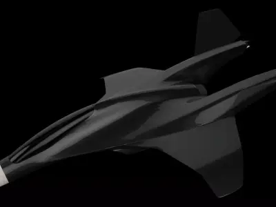 VSTOL fighter 3D model