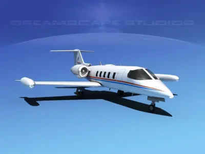 Gates Bombardier Learjet 35 V12 3D model