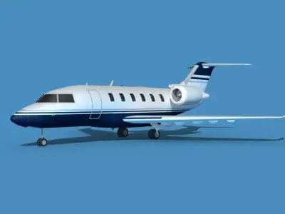 Bombardier CL-604 Challenger V04 3D model