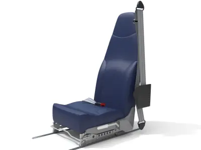 Aircraft Seat 4 3D model