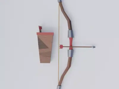 Bow - Low Poly Low-poly 3D model