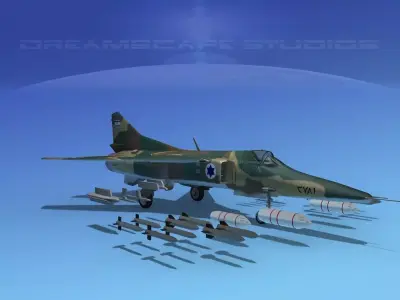 MIG-27 Flogger Isreal captured 3D model