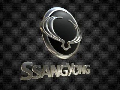 ssang yong logo 3D model