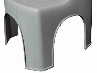 Kid Plastic Chair 3D model