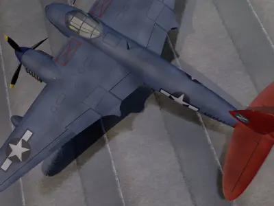 DeHavilland Mosquito PR Mk-16 - USAF 3D model