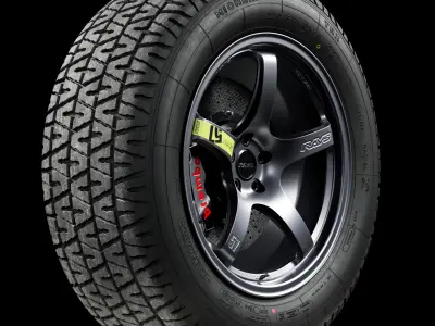 Michelin TRX 220 55 VR365 3D model