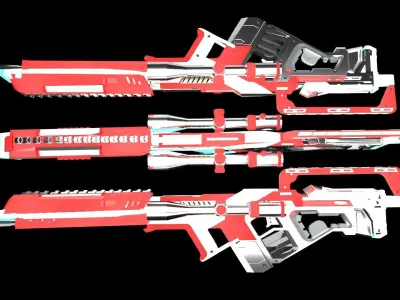 GUN MODEL Free low-poly 3D model