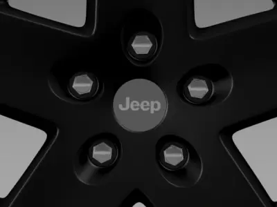 Jeep Wrangler Rubicon black rim 3D model