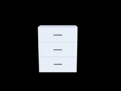 Small Wardrobe Free 3D model